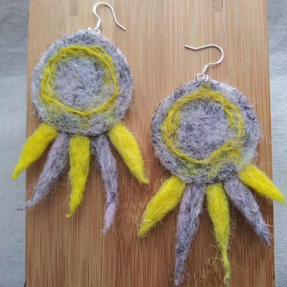 'Great Grape' Statement Earrings